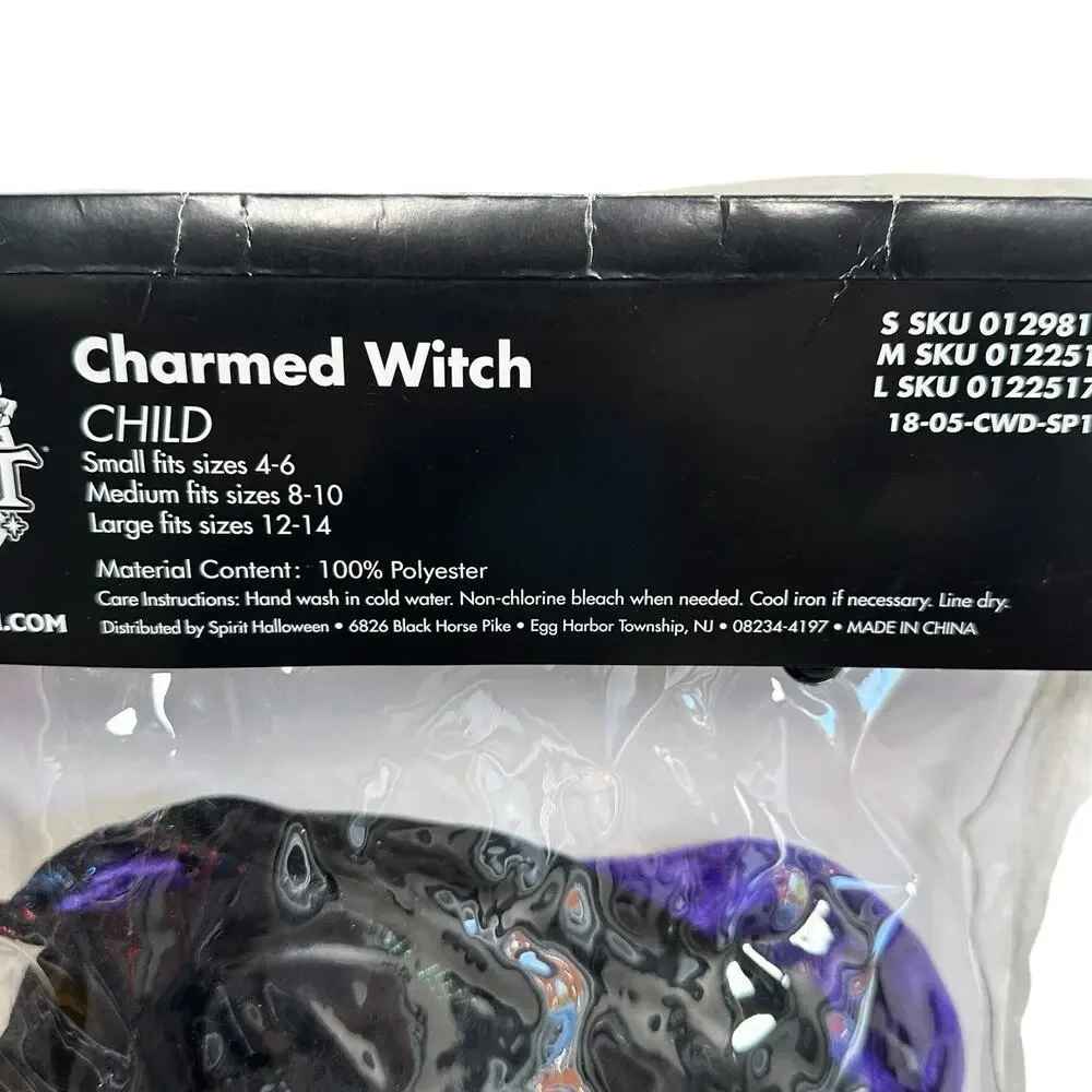 Spirit Halloween Girl’s Charmed Witch Costume Size Small 4-6 - Picture 4 of 12